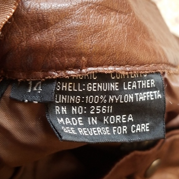 Avanti Brown Leather Pants - Picture 14 of 16